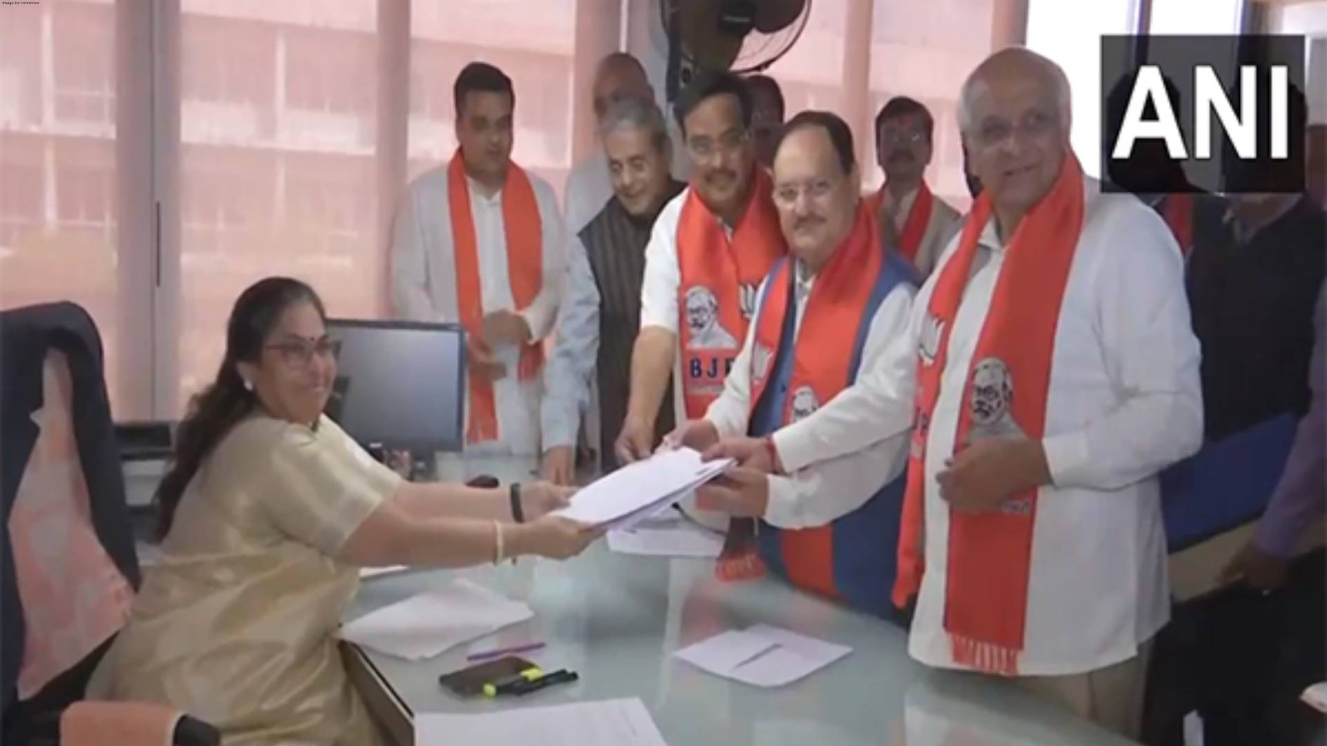 BJP chief Nadda files nomination as Rajya Sabha candidate from Gujarat